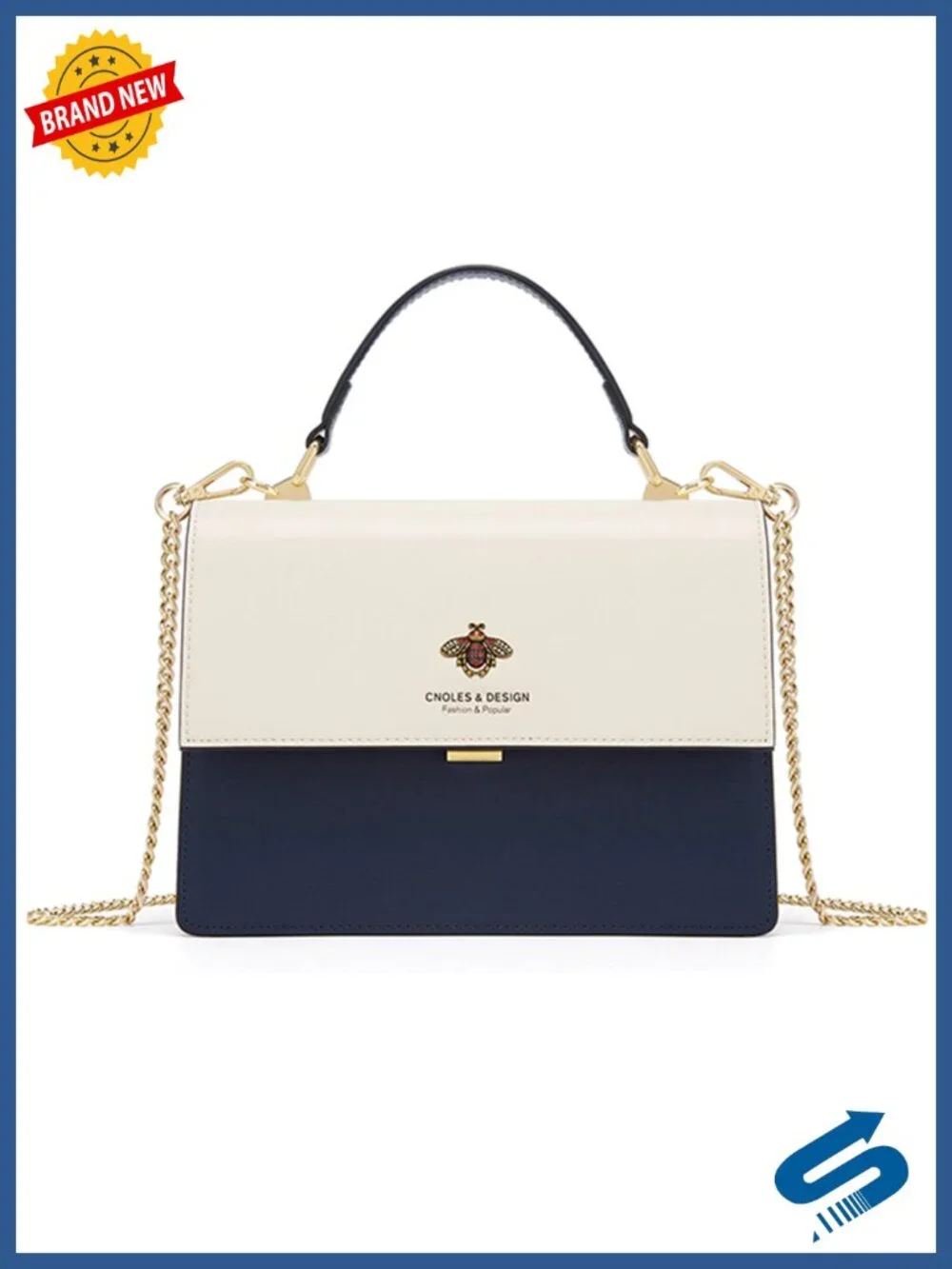Genuine Leather Crossbody Satchel Bag for Women | Adjustable Strap | Top Handle